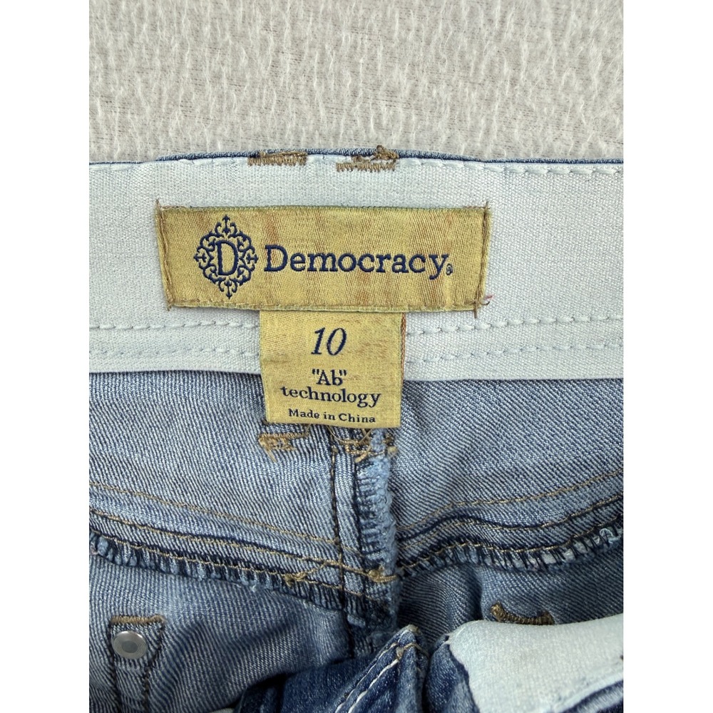 Democracy Ab Solution Skinny Jeans Womens 10 Blue Medium Wash Stretch B1293XXFX - Picture 3 of 8